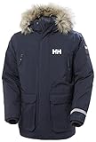 Helly Hansen Hombres Parka pura, Azul Marino, L