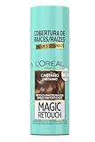 L'Oréal Paris Spray retoca raíces instantáneo, para Hombre y Mujer, tono: Castaño, 75 ml.