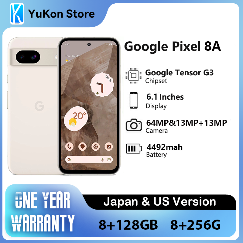 Google Pixel 8a con Google Tensor G3, cámara de 64 MP, pantalla OLED de 120Hz, batería de 4492mAh