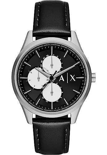 Armani Exchange Reloj para Hombre, Movimiento multifunción de Cuarzo y Caja de 42 mm