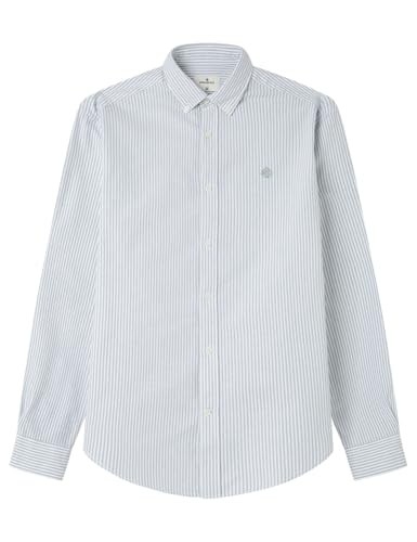 Springfield Oxford Clásico De Rayas con Bordado De Árboles