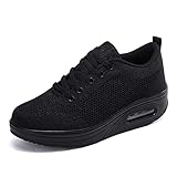 Mujer Zapatillas de Deporte Malla Air Cuña Cómodos Sneakers Mujer Casual Transpirables