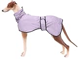 MOREZI Chubasquero para Perro, Cortaviento e Impermeable, Cuello Alto abatible, con Orificio