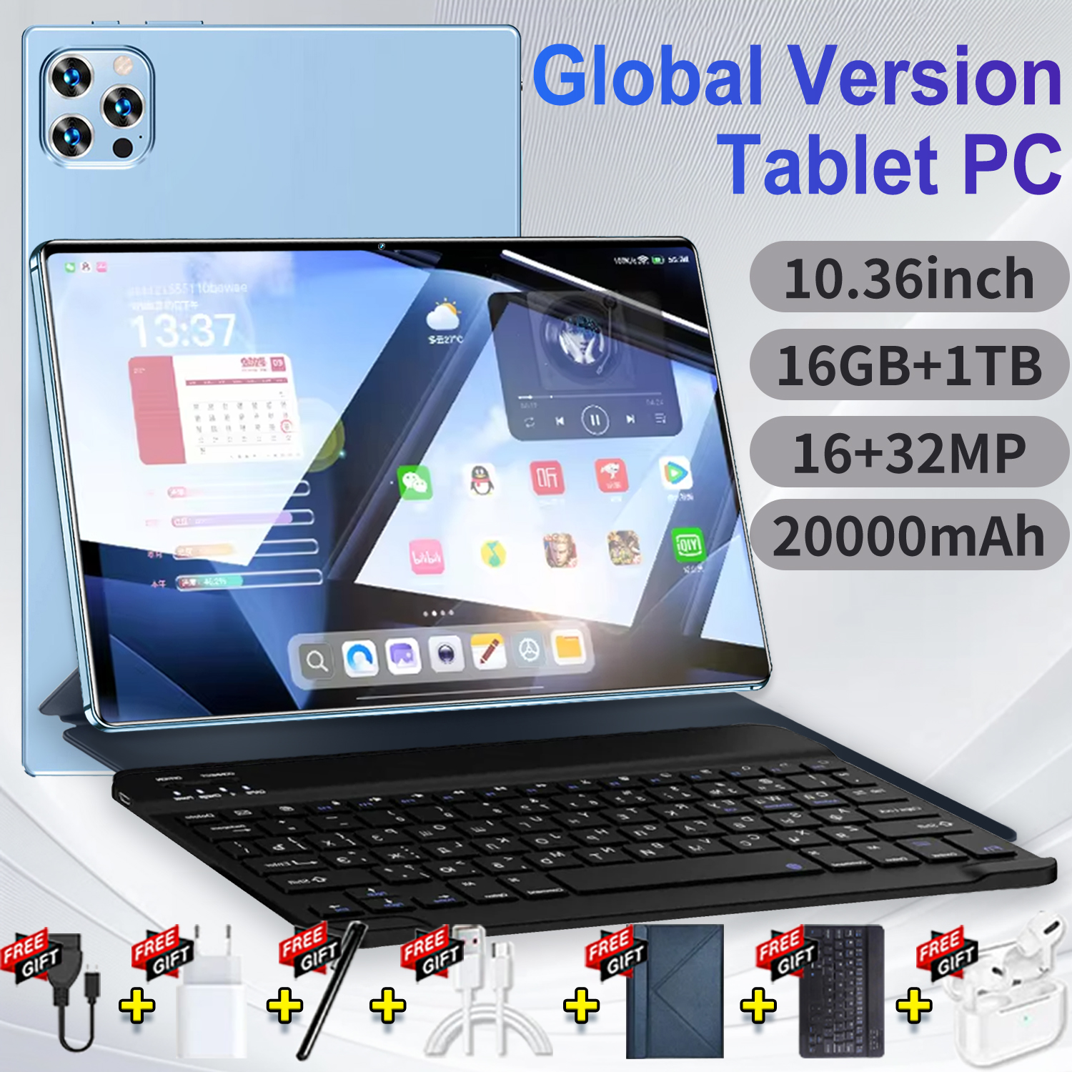 Tablet Pad 15 Pro - hasta 16GB y 1TB (incluye teclado, auriculares y accesorios)