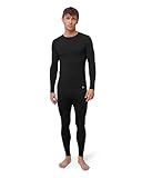 DANISH ENDURANCE Conjunto Térmico Lana Merino Hombre, Camiseta Térmica y Pantalon