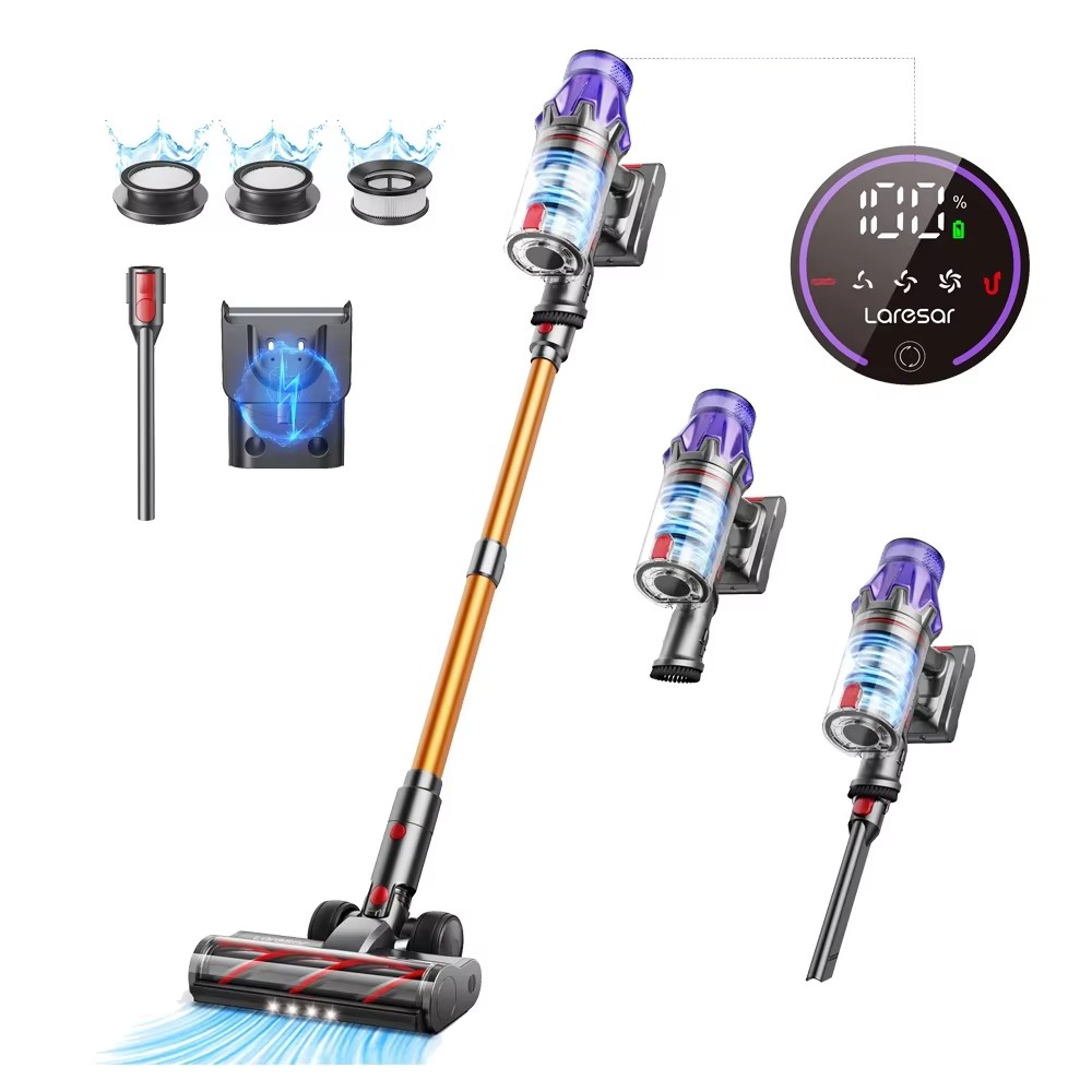 Laresar V7 500W 50000PA  Aspiradora inalámbrica