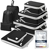 Organizador Maleta,Set 8 Compression Packing Cubes, Bolsas Organizadoras de equipaje