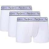 Pepe Jeans Calzoncillos para Hombre (Paquete de 3), Blanco