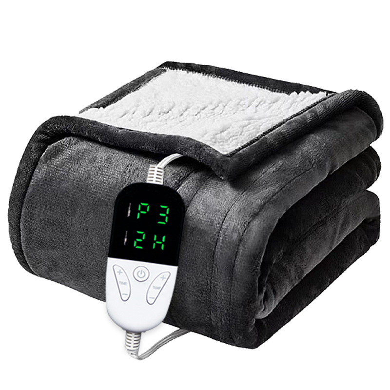 Manta eléctrica con calefacción, con 6 niveles de calefacción y 4 horas de apagado automático
