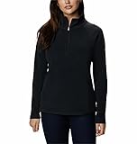 Columbia Mujer Forro polar con media cremallera, Black