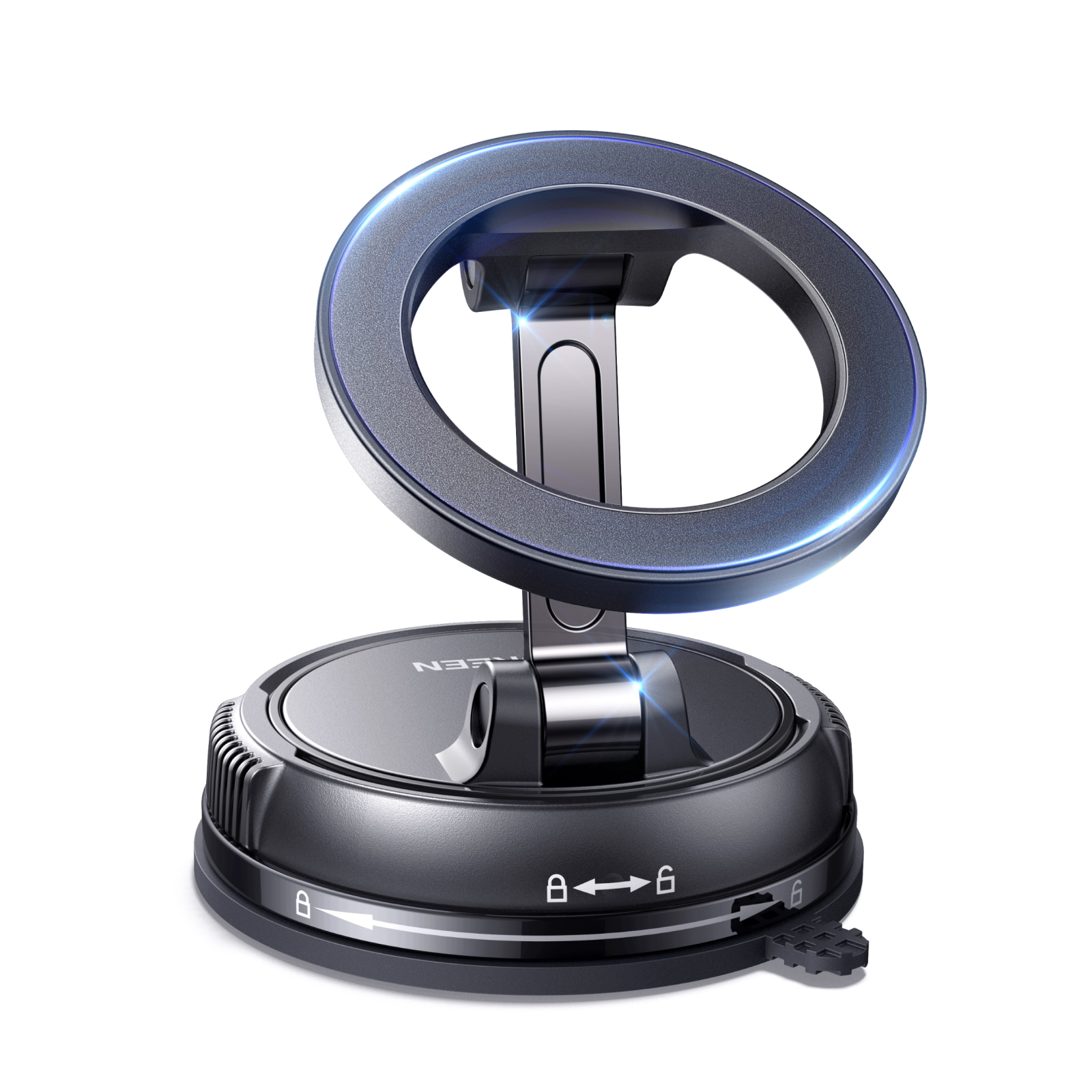 Soporte magnético UGREEN para móvil en coche con ventosa, brazo 360° Giratorio y Magsafe