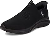 Skechers Ultra Flex 3.0 Smooth Step, Zapatillas Hombre, Black Knit Trim