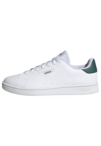 Adidas Hombre Urban Court Shoes, FTWR White/FTWR White/Collegiate Green