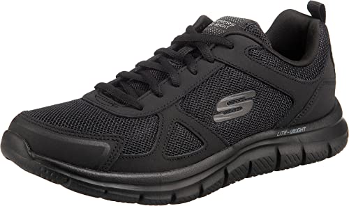 Skechers Track Scloric Hombre Zapatillas, Negro (Black 52631/Bbk)