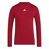 Adidas Uomo Techfit Longsleeve T-Shirt Men, Team Power Red 2
