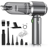 NVKHG Aspirador de Mano, 26000Pa Mini Aspirador Recargable