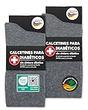 sockenkauf24 6 Pares de Calcetines Diabéticos con Cintura de Confort sin Elástico