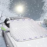 Protector para Parabrisas, Protector Parabrisas Hielo Magnético con 10 Imanes