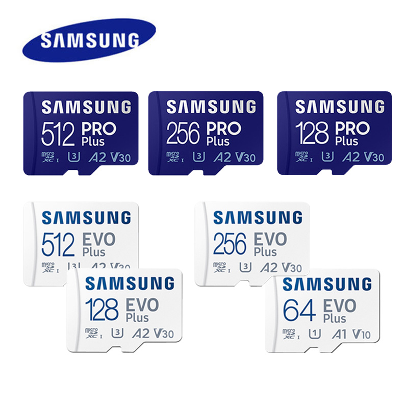 Tarjeta de memoria SAMSUNG EVO/PRO Plus 64G grabadora de unidad Monitor cámara tarjeta TF dedicada