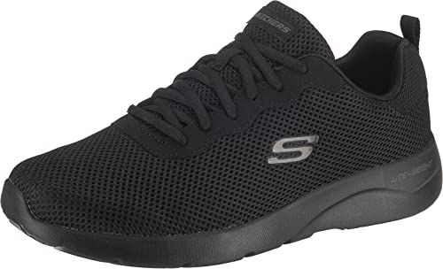 Skechers Dynamight 2.0 Rayhill Hombre Formatori, Black Mesh Pu Trim