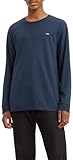 Levi's Long-Sleeve Original Housemark Tee, T-Shirt para Hombre, Cotton + Patch Dress Blues