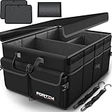FORTEM Organizador Maletero Coche, Caja Plegable SUV con Compartimentos