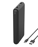 Belkin Cargador USB-C Portátil de 20 000 mAH, Batería Externa 20K con Puerto USB-C de Salida/Entrada