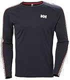 Helly Hansen Hombres Tripulación Lifa Active Stripe, Azul Marino