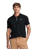 Polo Club Polo Manga Corta Negro 100% Algodón para Hombre - Moda Casual - Poloshirt for Men