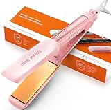 Faszin Plancha de Pelo con Placa de 42 mm de Ancho, Plancha de Titanio con Iones Negativos