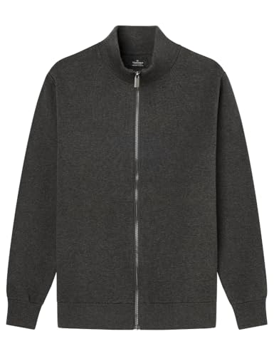 Springfield New GG12 Milano KNITTTED Zip UP Cardigan Cremallera, Gris