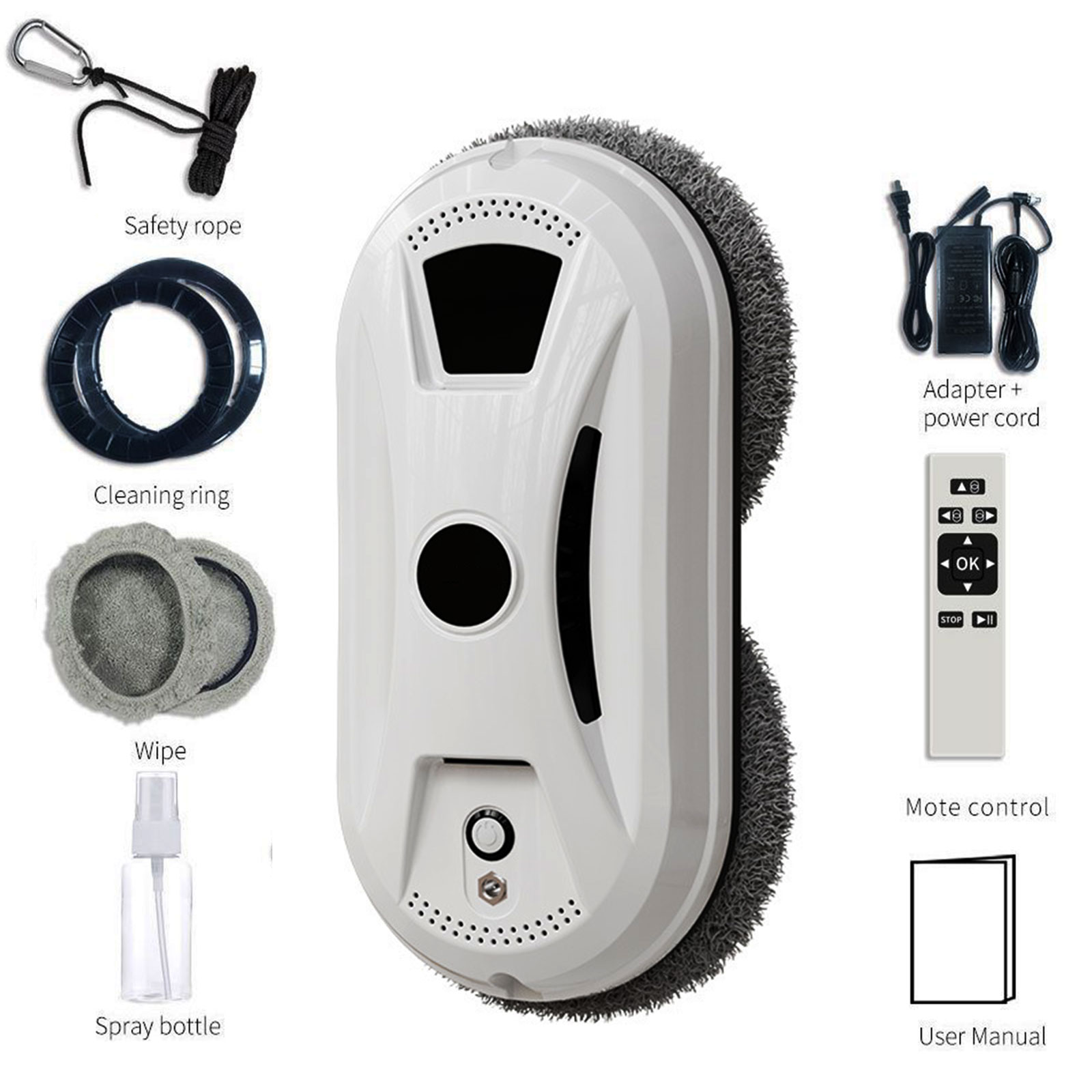 Robot aspirador ultrafino para limpieza de ventanas