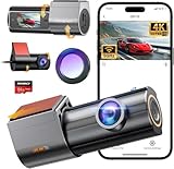 Dashcam, 4K+1080P Dash CAM Coche, WiFi Camara Coche con CPL