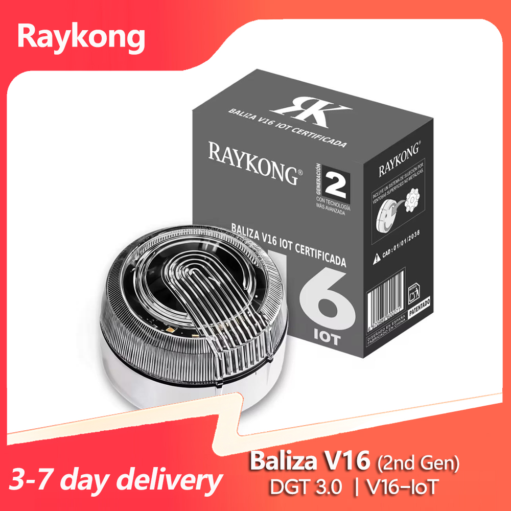 Baliza v16 Homologada DGT con Geolocalizador, Datos Incluidos hasta 2038