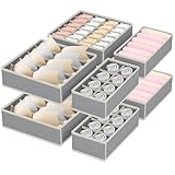 Juego de 8 Organizadores para cajones de ropa interior,para sujetadores, calcetines, corbatas, etc.