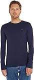 Tommy Jeans Tjm Original Rib Longsleeve Tee Dm0dm04409 Camiseta, Azul