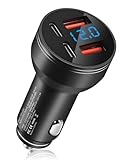 Cargador de Coche USB C Totalmente metálico de 126 W