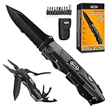 RoverTac Navaja de bolsillo, Multiherramienta 15 en 1