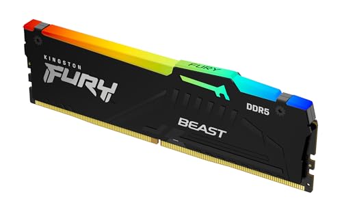 Kingston FURY Beast RGB EXPO 16GB 6000MT/s DDR5 CL30 Memoria gamer para Ordenadores de sobremesa