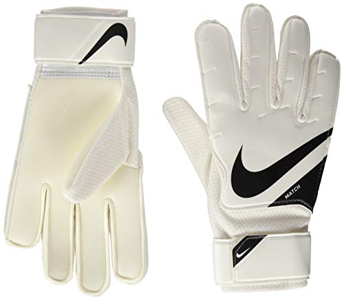 Nike NK Gk Match - Fa20 Soccer Gloves, Unisex Adulto, White/Black/Black