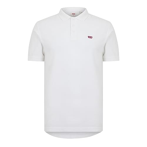 Levi's Housemark Polo Camiseta, Plus White, Hombre