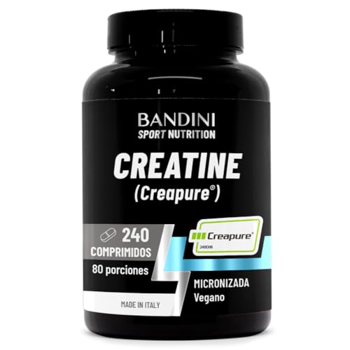 Bandini® Creatine CREAPURE® Monohidrato 240 Comprimidos - Suplemento para Entrenamiento