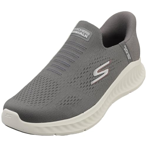 Skechers Go Walk Now Sauntered, Zapatillas Hombre, Charcoal Textile/Synthetic