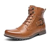 Bruno Marc Botas de Combate Militar para Hombres Botines de Moto Tactical para Hombre