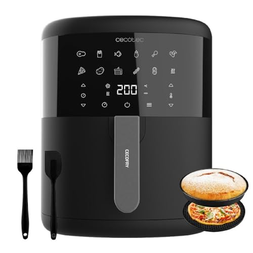 Cecotec Freidora de Aire sin Aceite de 6 L Air Fryer con Accesorios Cecofry Bombastik 6000 Full.