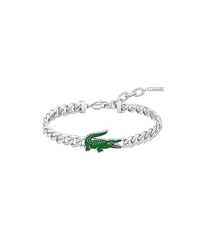 Lacoste Pulsera de Cadena para Hombre Colección ARTHOR en Acero Inoxidable