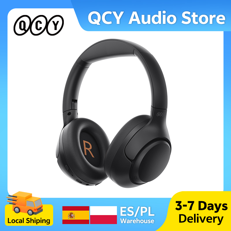 Auriculares inalámbricos QCY H3, supraaurales, 43dB, cancelación activa de ruido ANC, Bluetooth 5,4