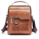 Bolsos Bandolera para Hombre Bolso Bandolera de Viaje Bolsa de Mensajero Bandolera piel