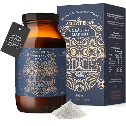 Ancient + Brave - Wild Collagen - Péptidos de Colágeno Marino Hidrolizado en Polvo, 200 g