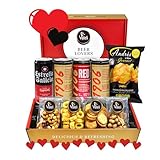 Valeli.Cesta Cervezas Estrella Galicia. Cesta gourmet regalo original con frutos secos y snacks.